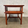 Vintage Mid Century Modern Walnut Side Table