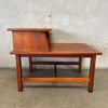 Vintage Mid Century Modern Walnut Side Table