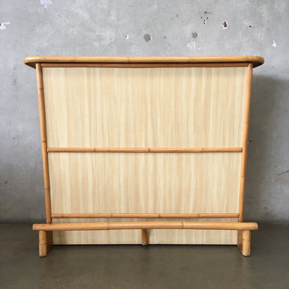 Vintage Mid Century Modern Bamboo - Rattan Bar