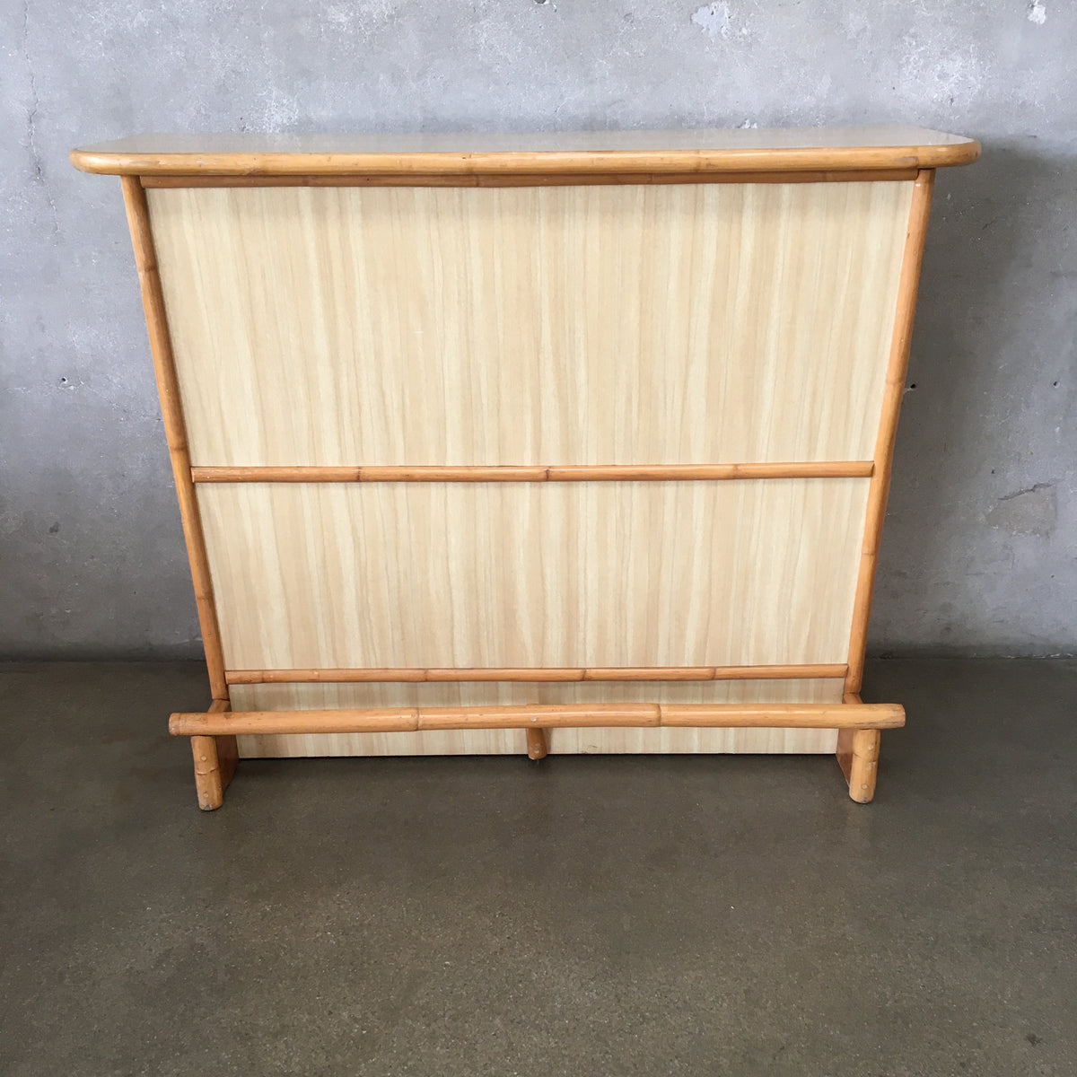 Vintage Mid Century Modern Bamboo - Rattan Bar