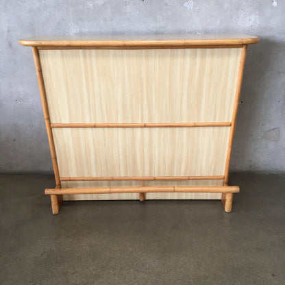 Vintage Mid Century Modern Bamboo - Rattan Bar