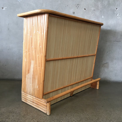 Vintage Mid Century Modern Bamboo - Rattan Bar