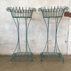 Pair Of Vintage Iron Plant Stands