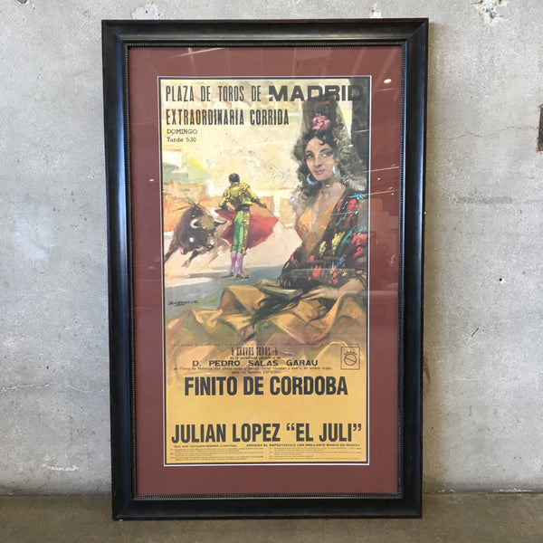 Vintage Cordoba Bullfighter Poster