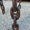 Large 1990s Artisan Industrial Chain Link Iron Dining Table