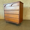 Mid Century Modern Walnut Highboy Dresser