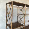 Vintage Metal Bamboo Etagere Shelf