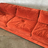 Mid Century Low Profile Rust Modular Sofa