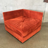 Mid Century Low Profile Rust Modular Sofa