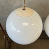 Pair Of Vintage Mid Century Industrial Modern Globe Lamps