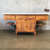 Industrial Workbench With Retractable Stools