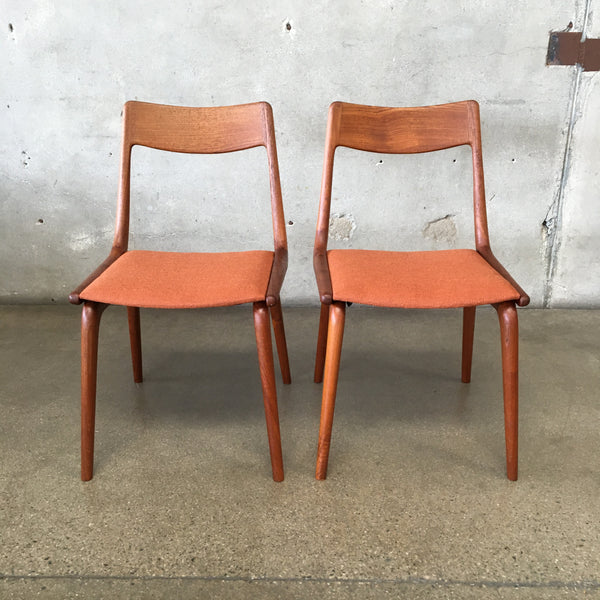 Set of Two Boomerang Chairs Alfred & Erik Christensen For Slagelse