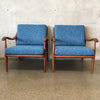 Vintage Mid Century Modern Lounge Chairs