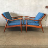 Vintage Mid Century Modern Lounge Chairs