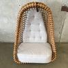 70's Hanging Basket Chair w/New Upholstery