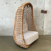 70's Hanging Basket Chair w/New Upholstery