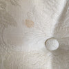 White Upholstered Chesterfield Style Sofa