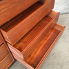 Solid Wood 8 Drawer Mid Century Dresser
