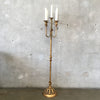Hollywood Regency Vintage Five Light Floor Lamp