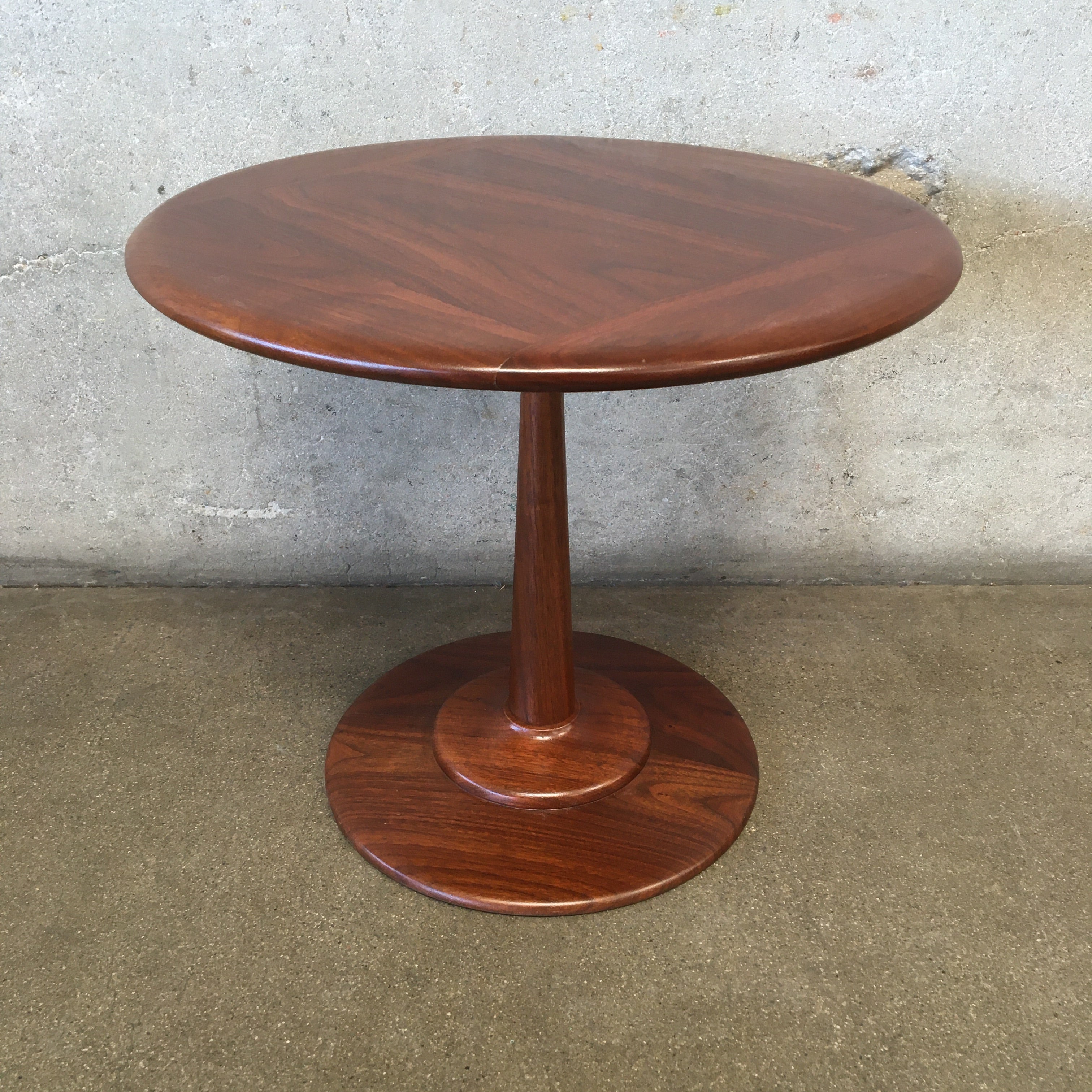 Solid walnut store end table