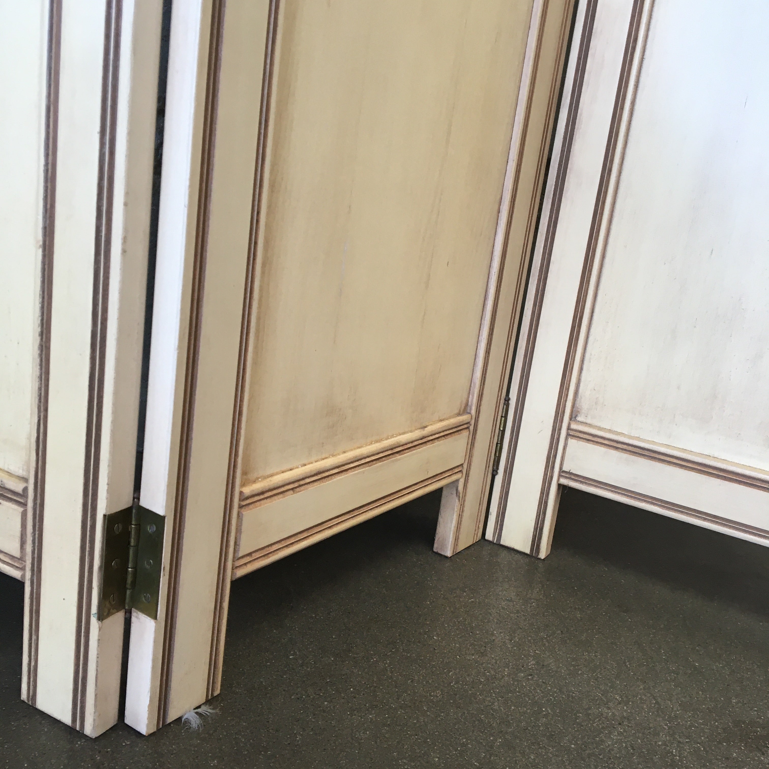 1950's Mid Century Folding Screen Room Divider