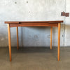 Mid Century Modern Scandiline Teak Dining Table w/Pull Out