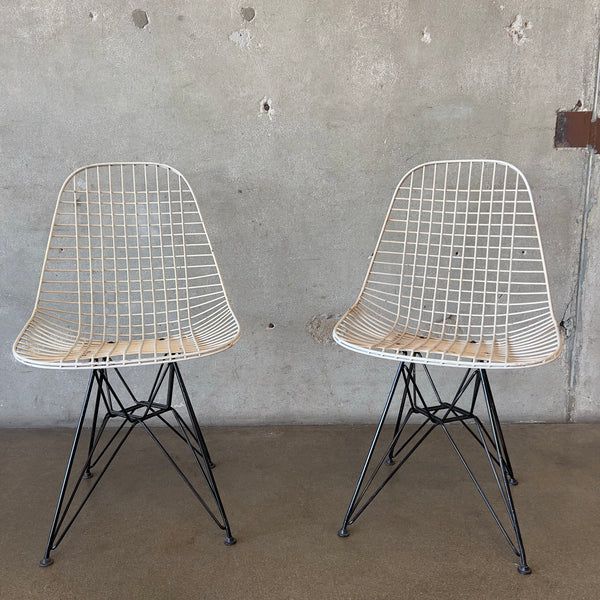 Pair of Eames Herman Miller Wire Chairs