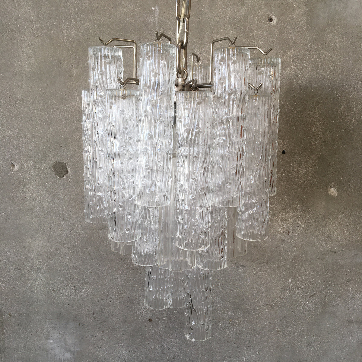Vintage Murano Italian Glass Chandelier #1