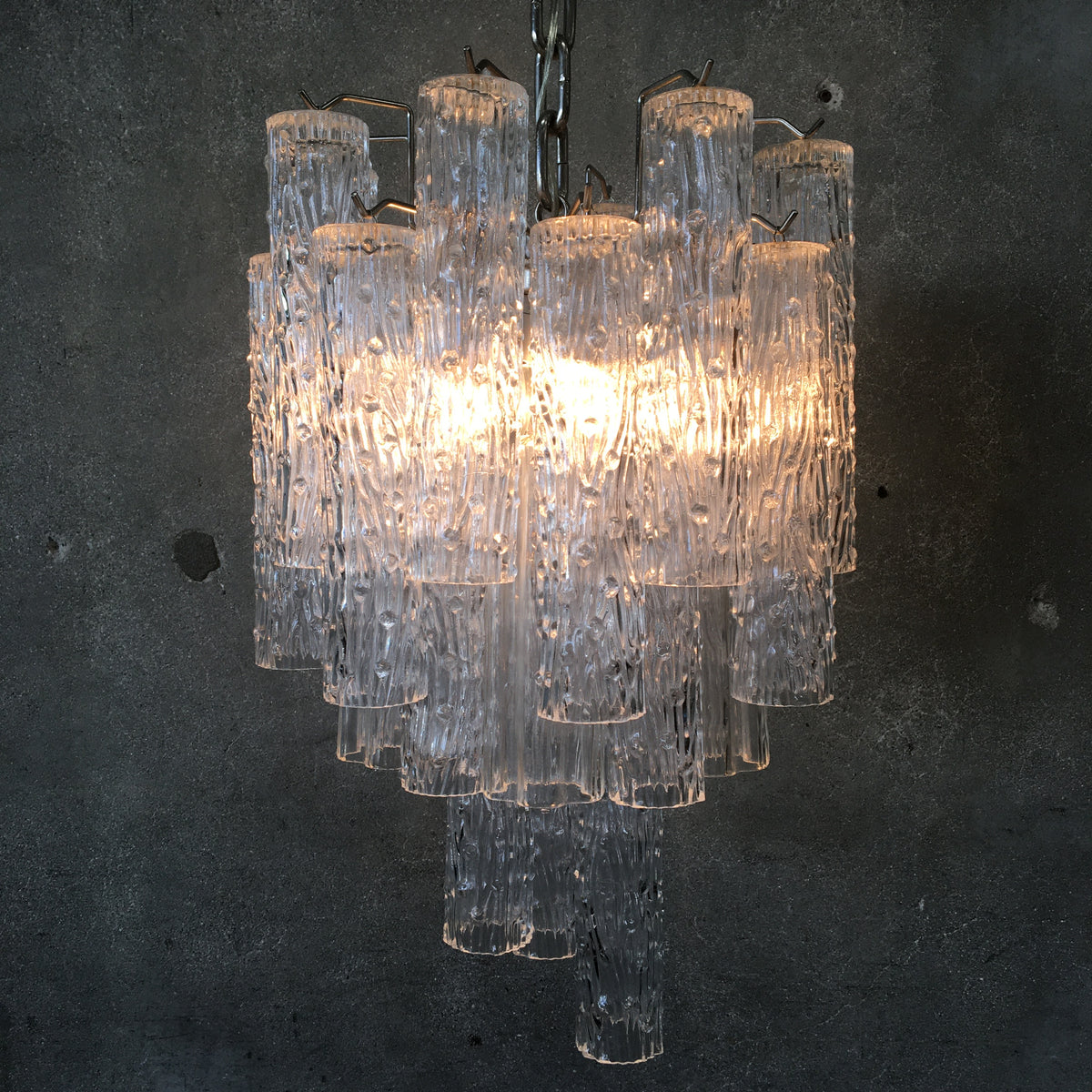 Vintage Murano Italian Glass Chandelier #1