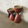 Set of Three Vintage Crate & Barrel Candle Holders