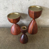 Set of Three Vintage Crate & Barrel Candle Holders