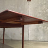 Teak Dining Table with Two Leaves by Henning Kjoernulf for Vejle Stolefabrik