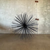 50's Brutalist Sculptural Sea Urchin In Steel Metal Rods