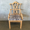 Pine Chair with Zebra Seat