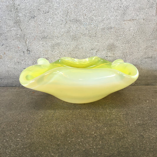 Dew Yellow Murano Glass Bowl