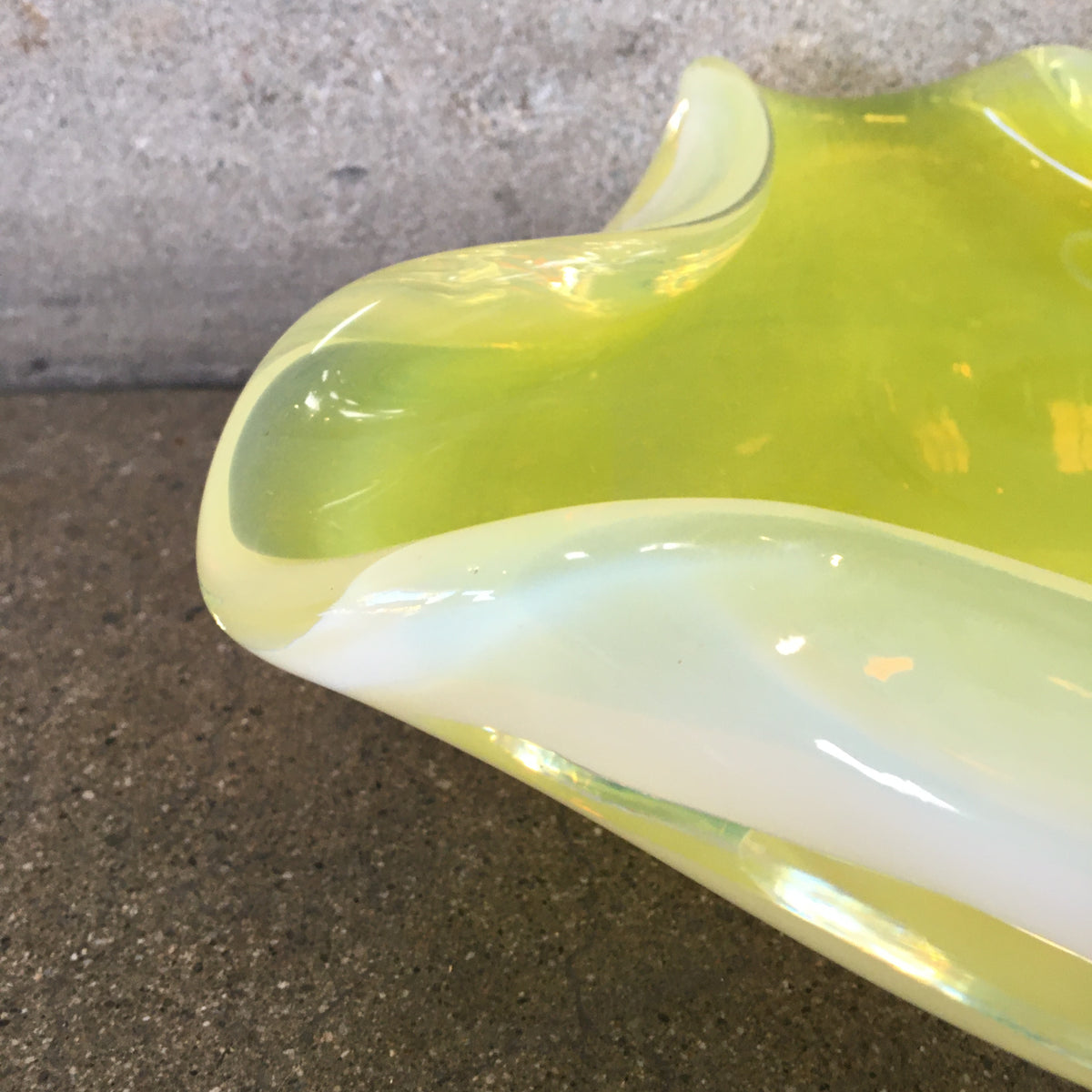 Dew Yellow Murano Glass Bowl