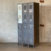 Vintage Six Bay Metal Locker