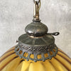 Vintage Amber Colored Swag Lamp