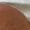Vintage Quarter Sewn Oak With Copper Top Table