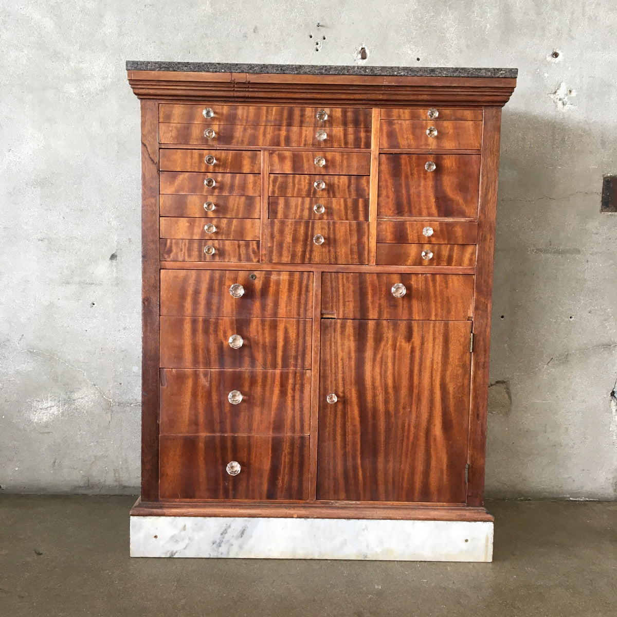 Vintage 1920's Wood Dental Cabinet