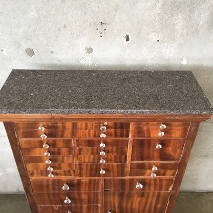 Vintage 1920's Wood Dental Cabinet