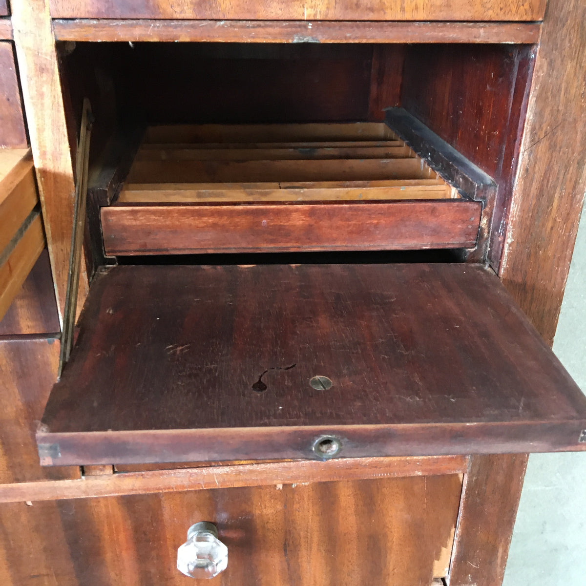 Vintage 1920's Wood Dental Cabinet