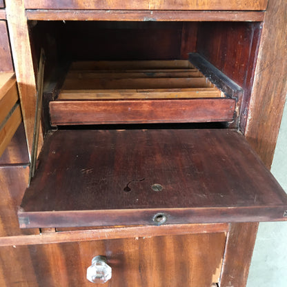 Vintage 1920's Wood Dental Cabinet