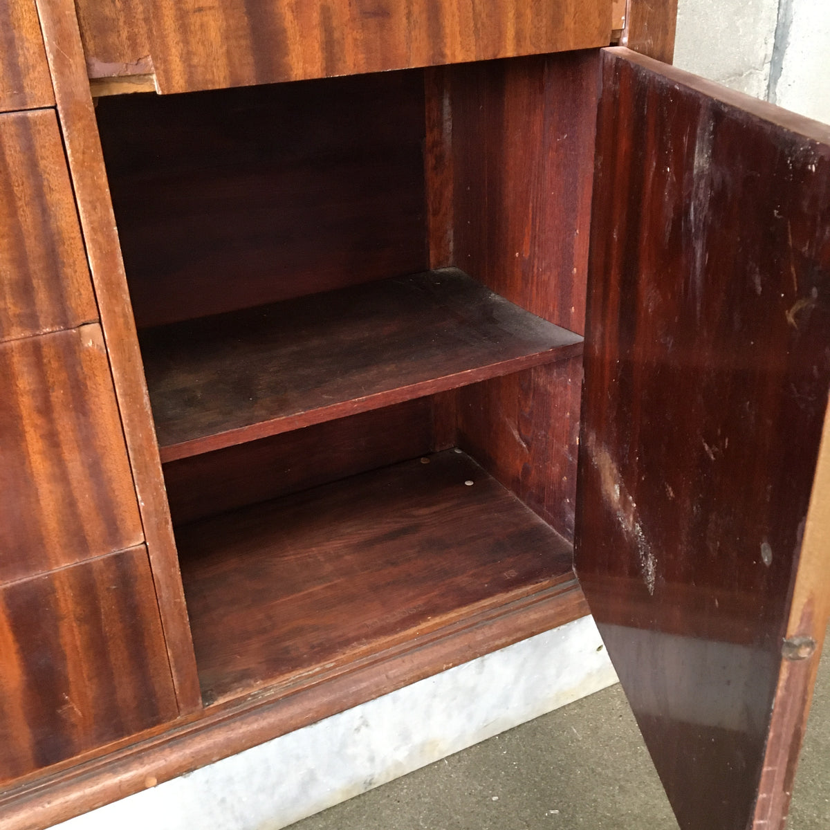 Vintage 1920's Wood Dental Cabinet