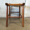 Danish Modern Wooden Corded Stool/Seat