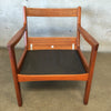 Pair of 1960's Solid Teak "Senator" Easy Chairs by Ole Wanscher