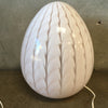 Vintage Italian XL Murano Glass Egg Lamp