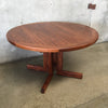 Mid Century Walnut Dining Table with Two Leaves