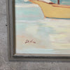 1950s Oil on Canvas Sailboat Painting