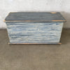 Blue Painted Pine Box Trunk